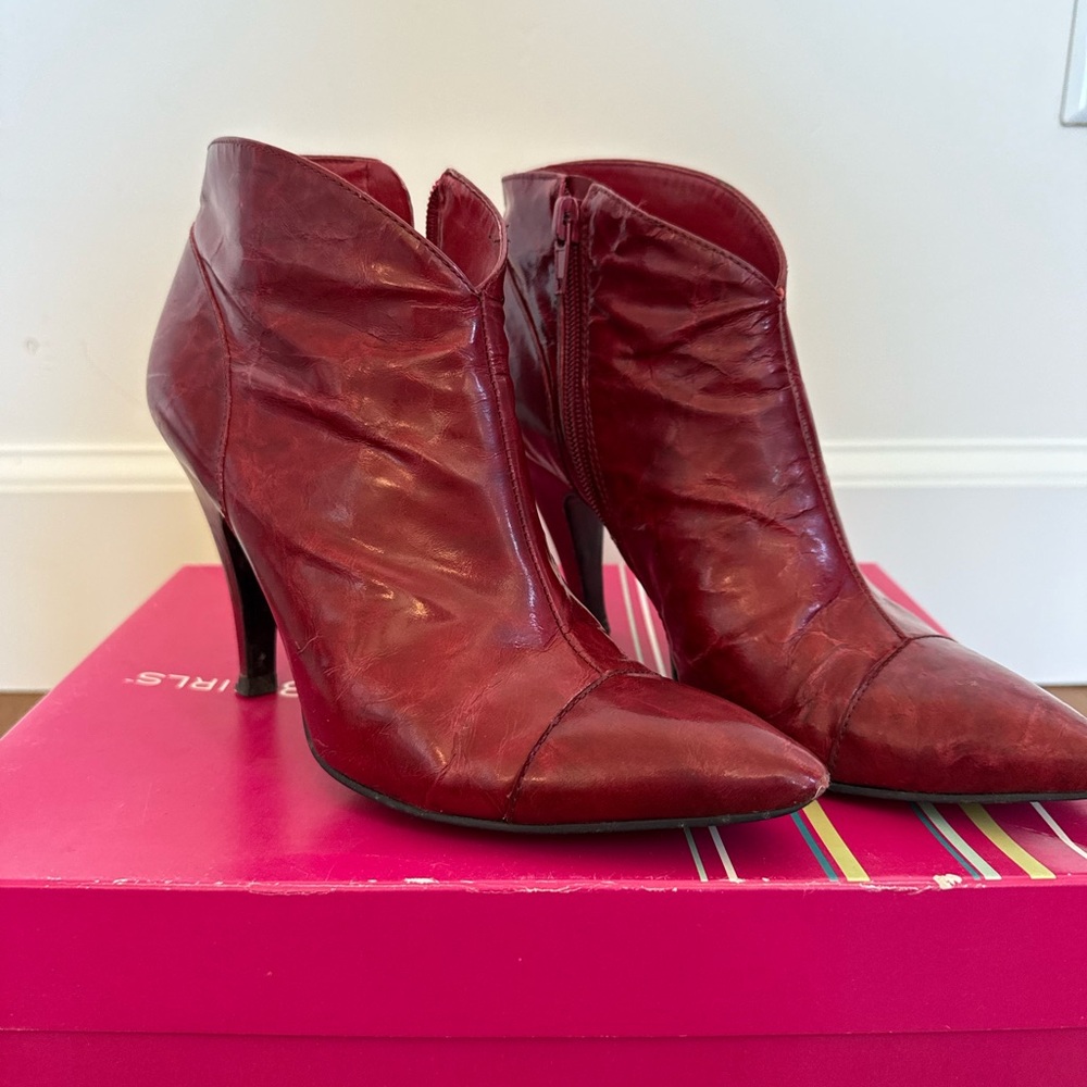 BCBGirls Red Heeled Boots